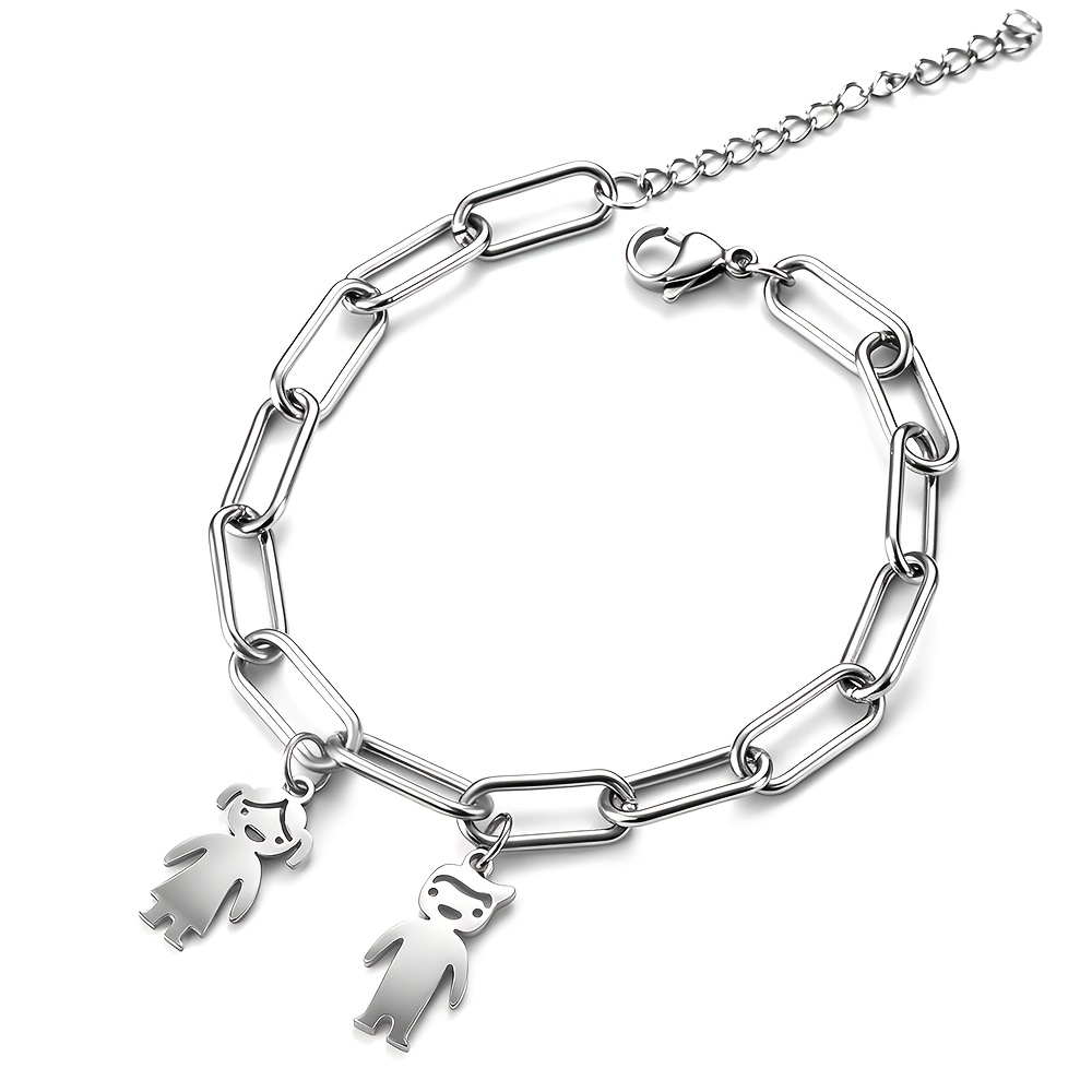 TEMU Pulsera personalizada con de , pulsera de cadena para mujer, personalizado para , regalo , pareja, regalo del Día de la , regalo de