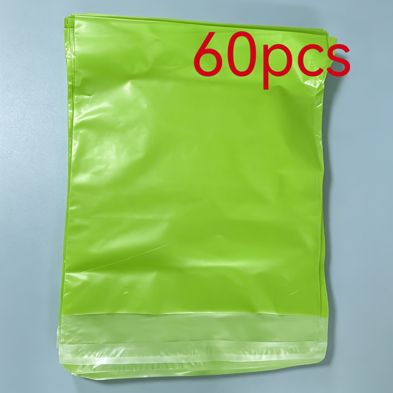 TEMU 60pcs Pe Self-sealing Courier Bags Suitable For Gifts, Overnight Delivery & - Tamper-proof Mailing Envelopes With Self-sealing Closure, Lime For