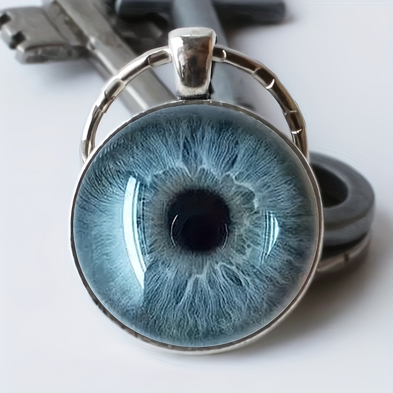 

1pc Alloy Round Keychain Pendant, Diy Keyring, Decorative Car Bag , , , For For Ladies