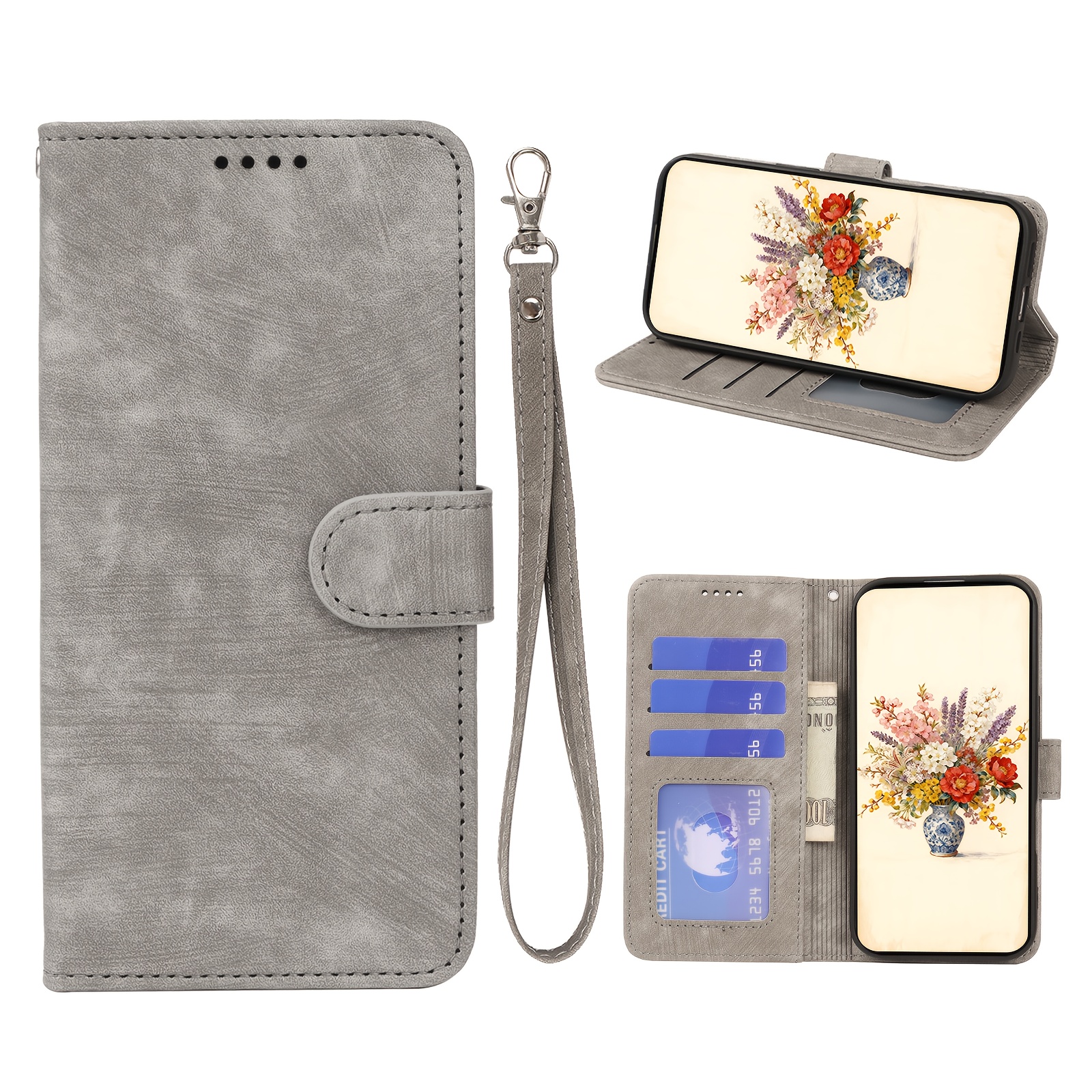 TEMU Phone Case: Suitable For S21/s21 Plus/s21 Ultra/s21 Fe/s20 Fe Wallet Style Phone Case Featuring A Pu Leather Magnetic To Better Protect Your