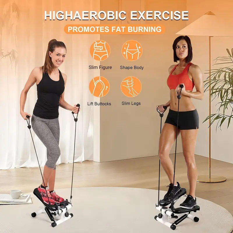 1pc fitness stepper for exercise mini fitness machine with band suitable for leg training full body workout details 5
