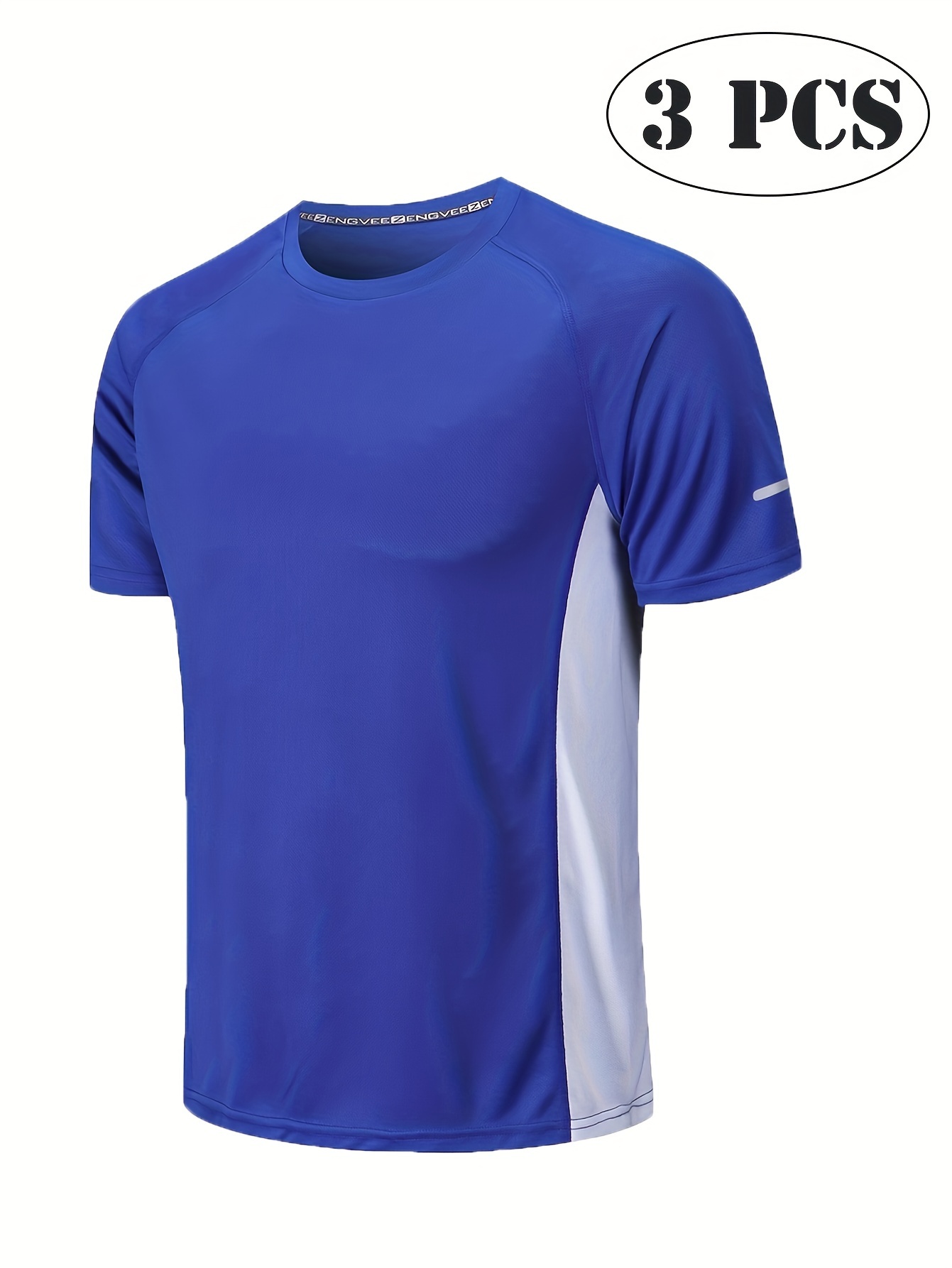 Multicolor Quick Dry Short Sleeve Sport T Shirt Gym Jerseys Fitness Shirt  Trainer Running T-Shirt Men's Breathable Sportswear – WayuMall