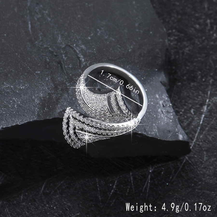 Sparkling Rhinestone Sailboat Ring for Daily Wear