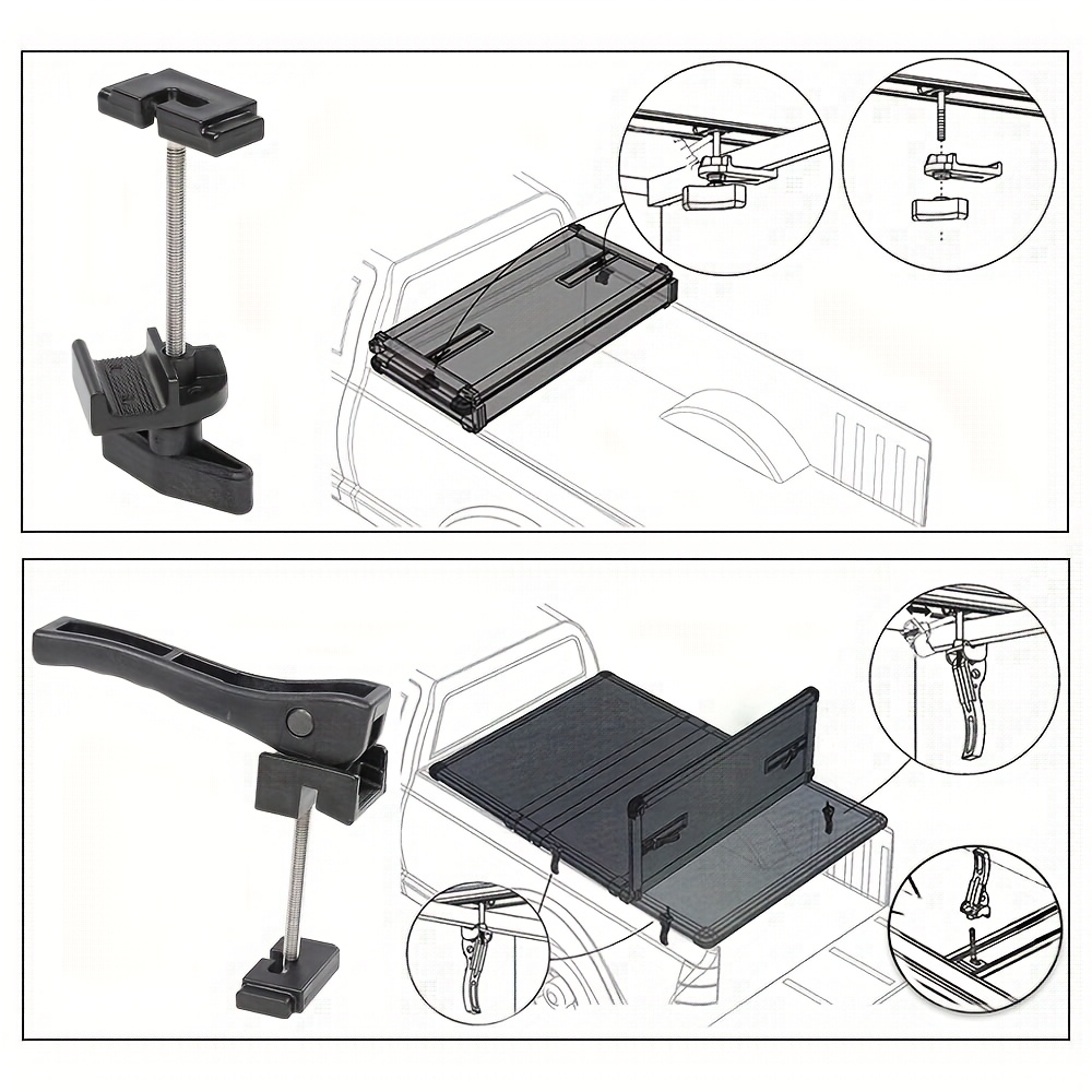 Universal Replacement Parts For Hard Tri Fold Tonneau Cover Include...
