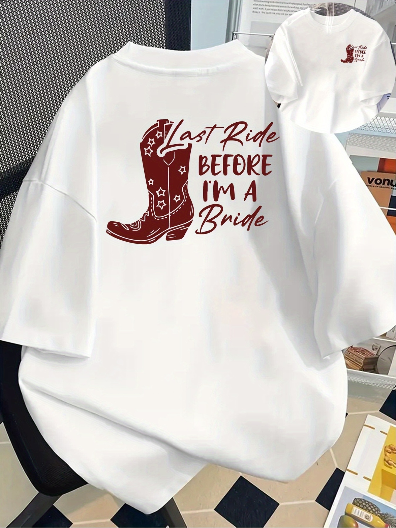 women last ride im a bride t shirt retro western - Temu