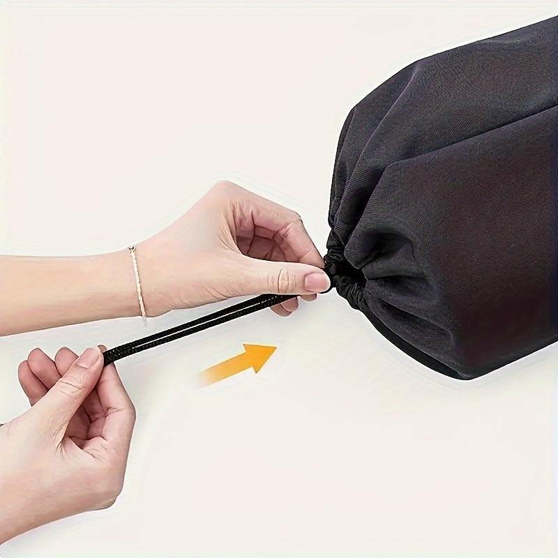 Extra Large High Quality Oxford Cloth Storage Bag with Long Strap for Outdoor Folding Chairs, Umbrellas, and Cool Seats - Black