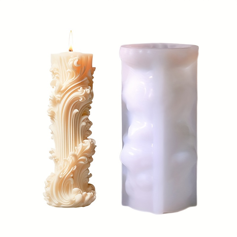 

Cylindrical Aromatherapy Candle Silicone Mold, Diy Pillar Candle Mold