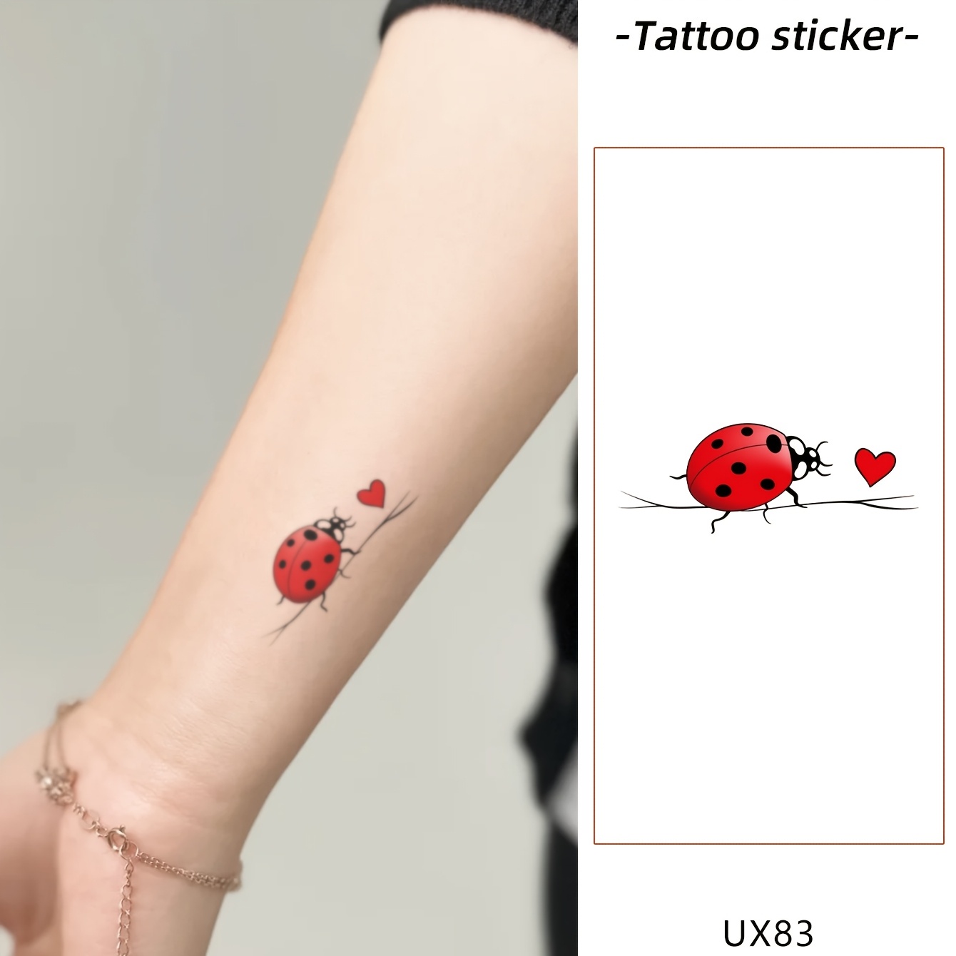 TEMU 6pcs -pattern Tattoo Stickers Suitable For Holiday Body , Realistic And Non-reflective, Waterproof And Sweat-proof Temporary Tattoo, Can Last 5-