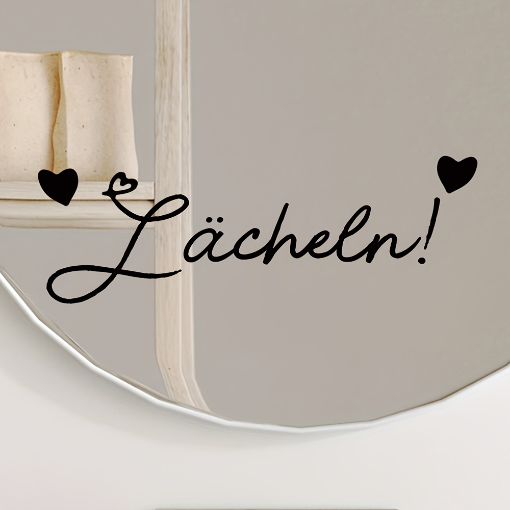 Artistic Mirror Stickers For Decoration, Ideal For Cloakrooms, Bathrooms, Window Designs, And Stickers For Living Rooms And Bedrooms. Removable Motivational Mirror Decals Can Be Used As Window Clings