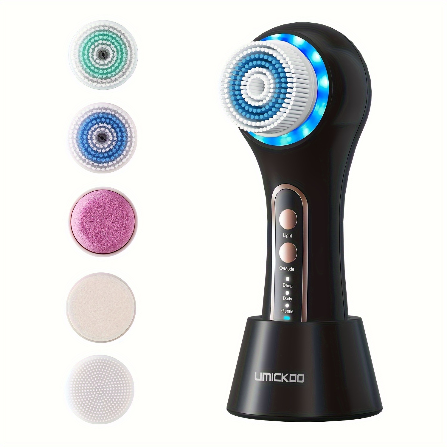 

Face Scrubber Exfoliator, Facial Cleansing Brush Rechargeable Ipx7 Waterproof With 5 Brush Heads, Face Spin Brush For Exfoliating, Massaging And Deep Cleansing, Mother's Day Gift