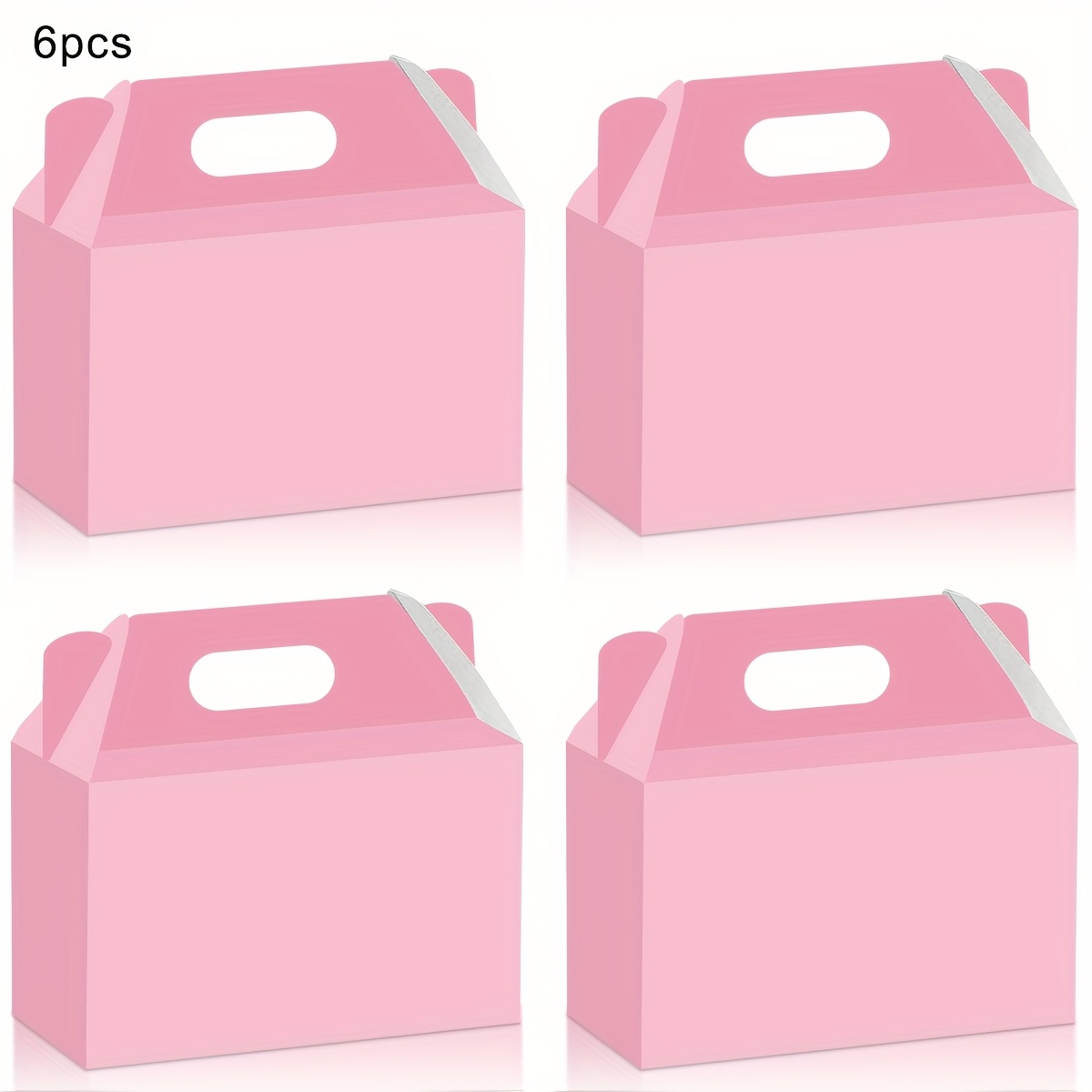 Set di 3 Scatole in Cartoncino Rosa
