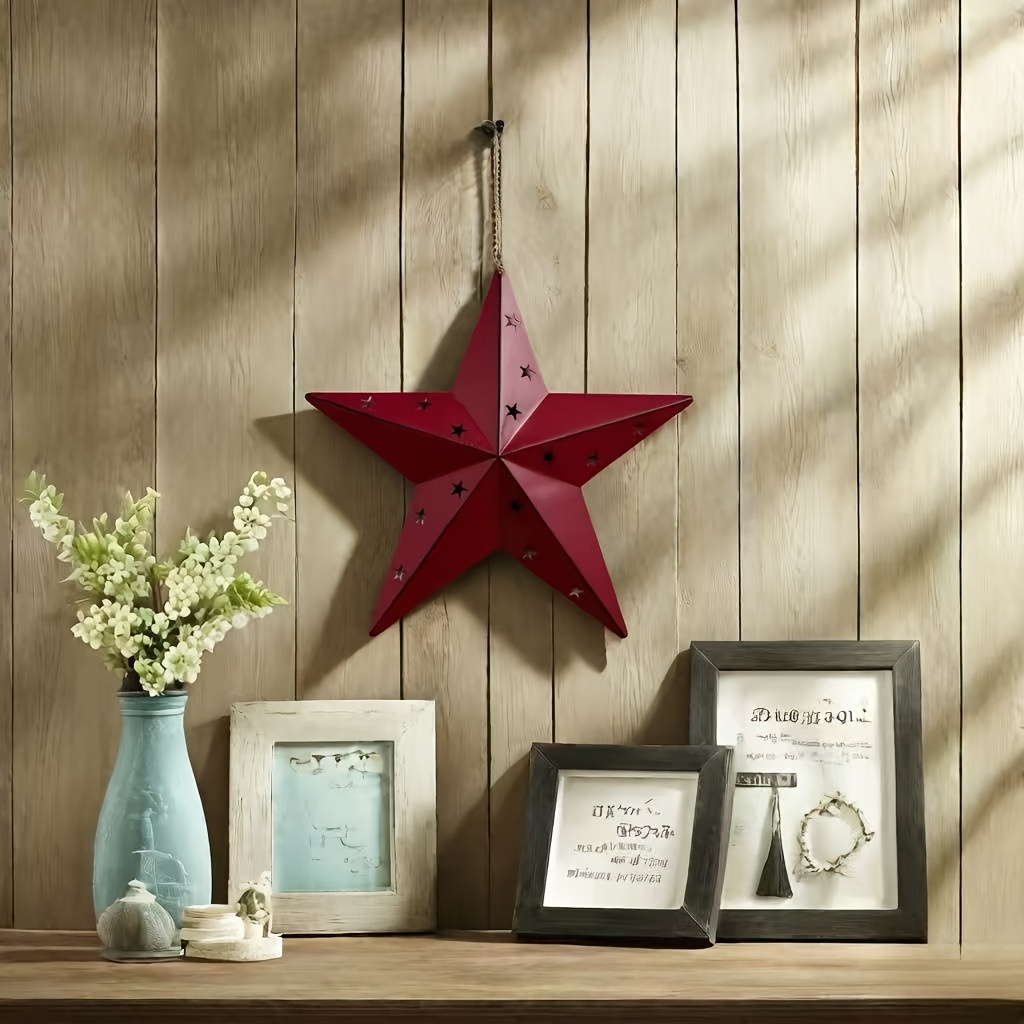 Image of Five-pointed Star Hanging Decoration, , With Hemp Rope, Hung, Star Decor