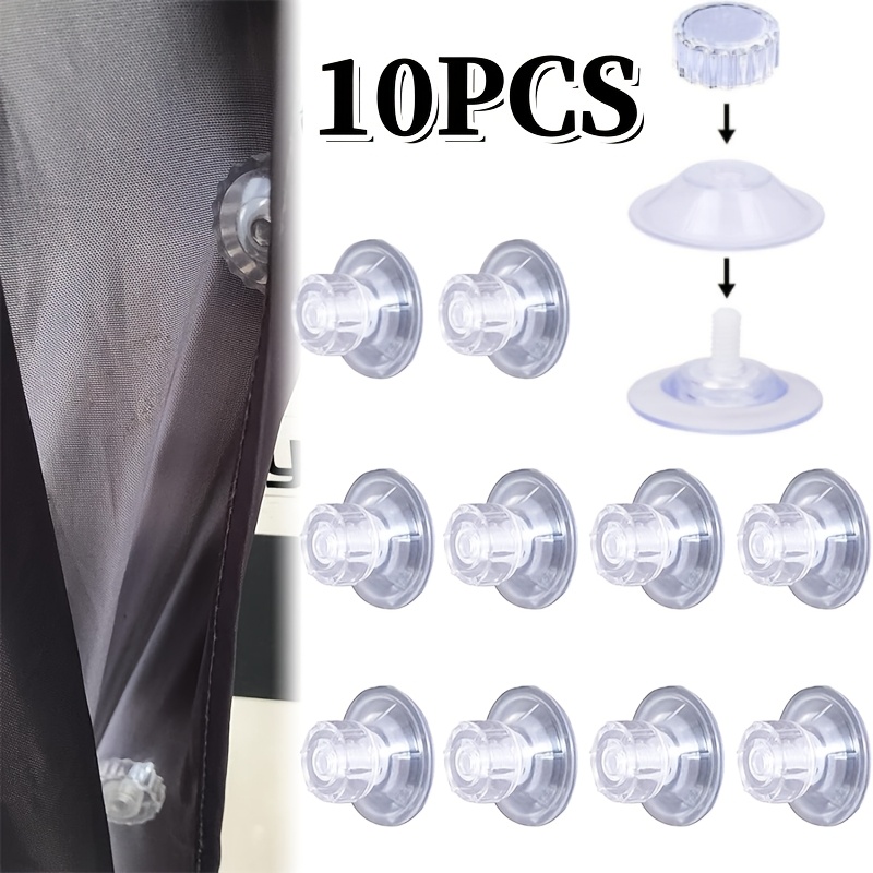 TEMU 10pcs Limpets Glass Suction Cup Heavy Duty Pvc Sucker Pad For T5 Rv Van Side Canopy Awning Fixing Motorhome Hung Organizer Home Kitchen Bathroom