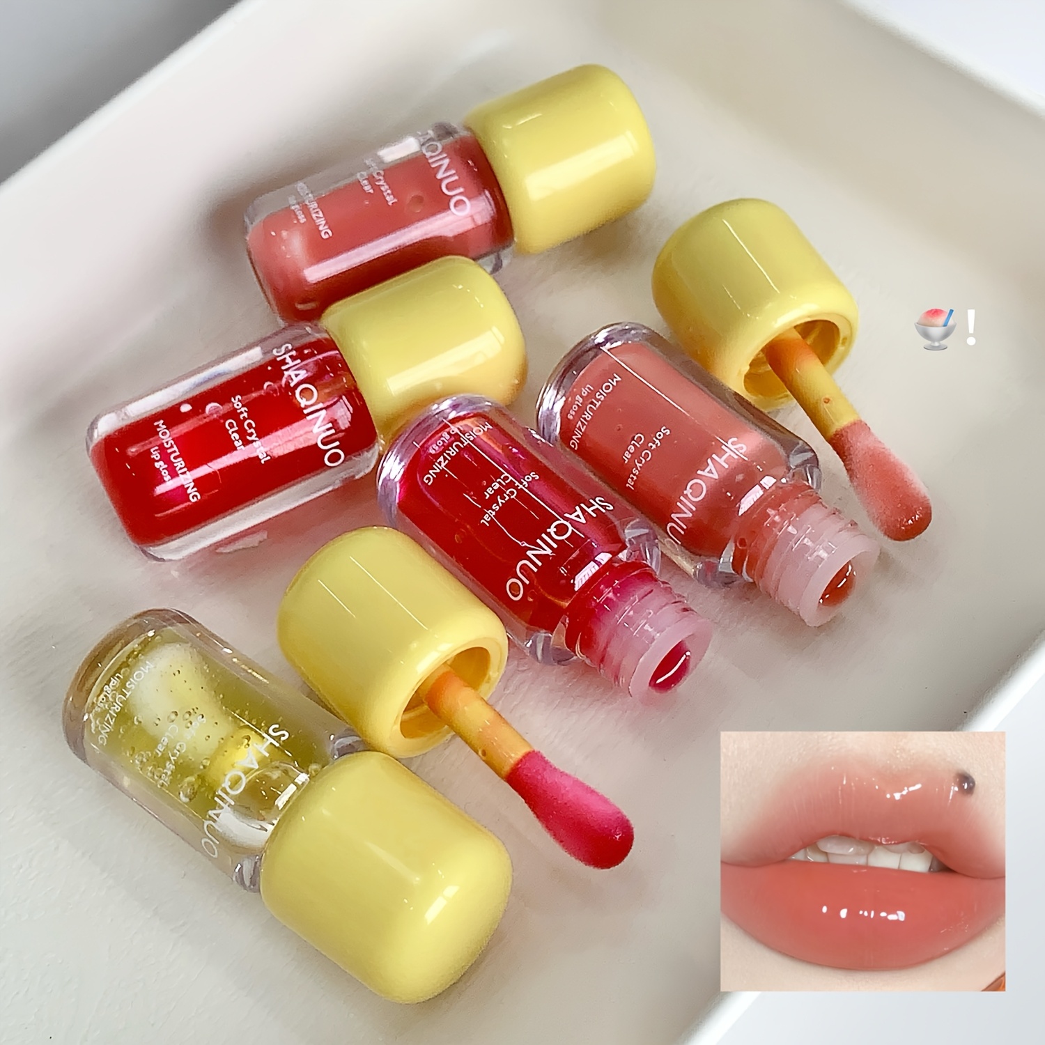 Moist Crystal Clear Lip Gloss for Watery Glass Lip Effect