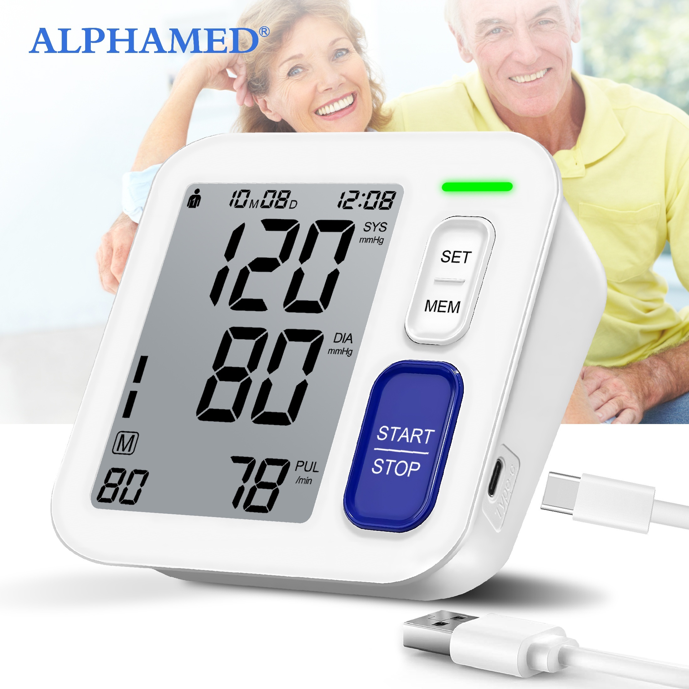   oversized 2 way digital   with 22 42cm   2 90 memory usb cable alarm high   portable   use perfect gift for family parents friends battery not included travel health tool   clear display device Product details 2