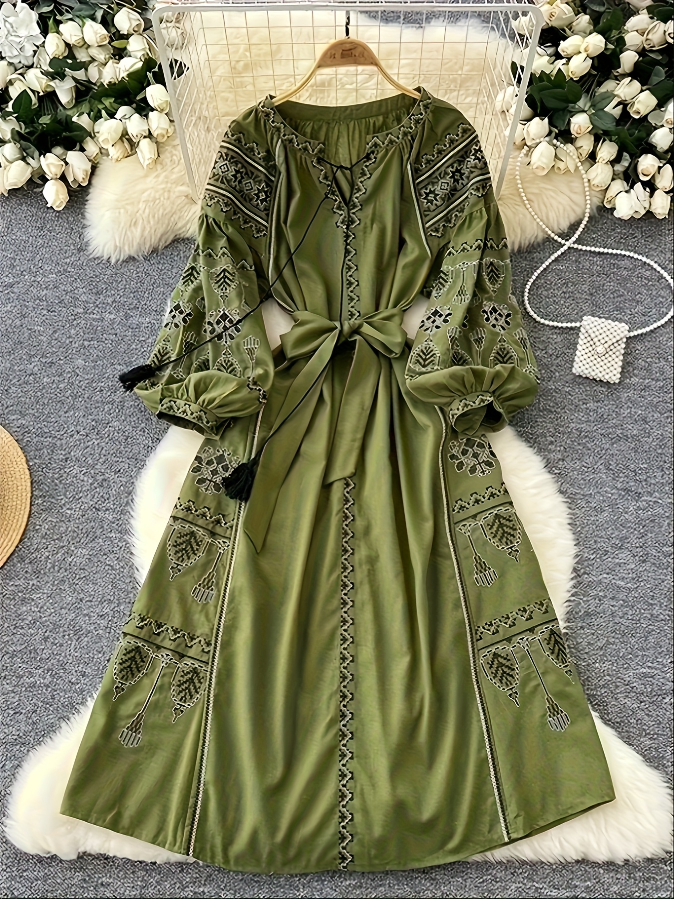 vintage floral dress sold on Temu United States