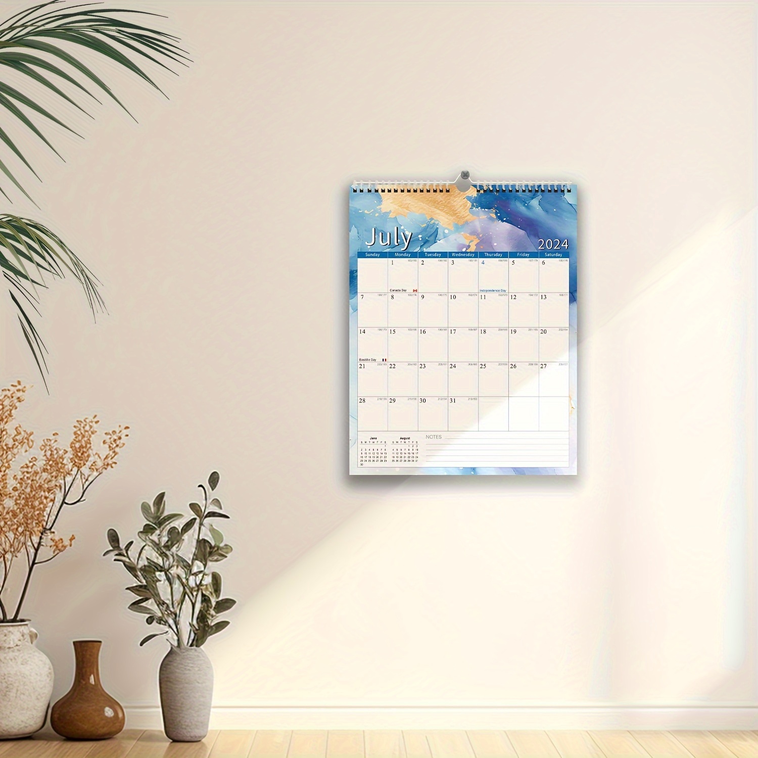 20242025 Wall Calendar, 18month Hanging Calendar July 2025 To