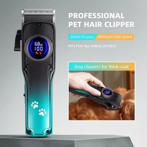 g15 lcd rechargeable cordless pet grooming clippers for small and large dogs and cats