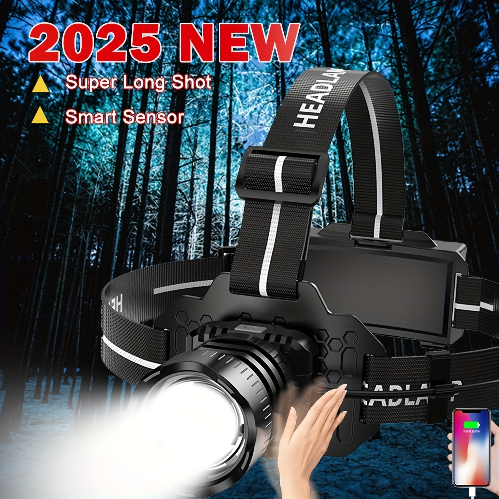 

With 5 , Light & Adjustable - Rechargeable, Portable For Camping, Hiking, Fishing & Emergencies