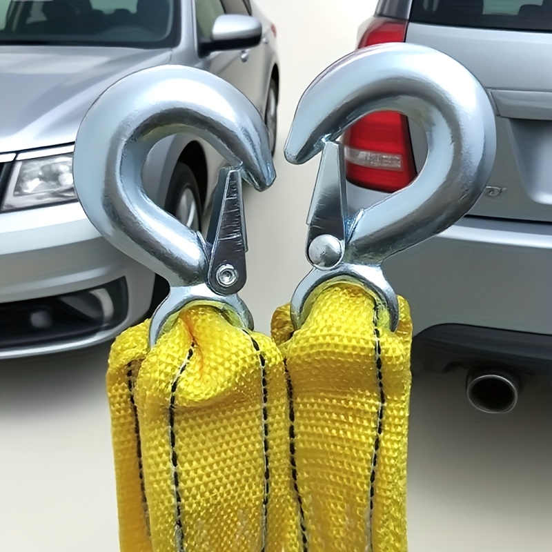 Cuerda De Remolque Elástica De 4 Metros Y 2500 Kg De Capacidad, Con Ganchos Y Banderín De Seguridad, Mammooth