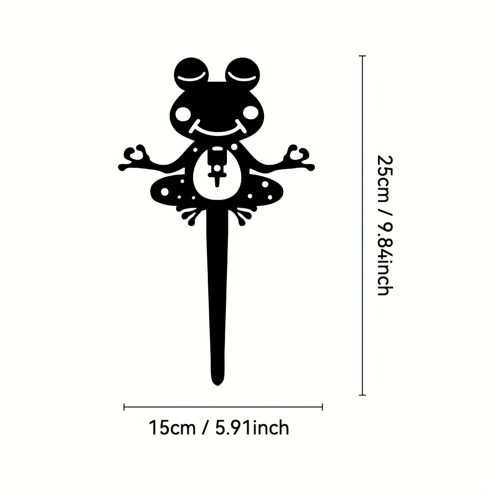 TEMU 1pc Meditation Frog Acrylic Diffuser And Coil Holder, Suitable For Outdoor/indoor Use, Battery-free, Durable Repellent, Ideal For Home, Camping,