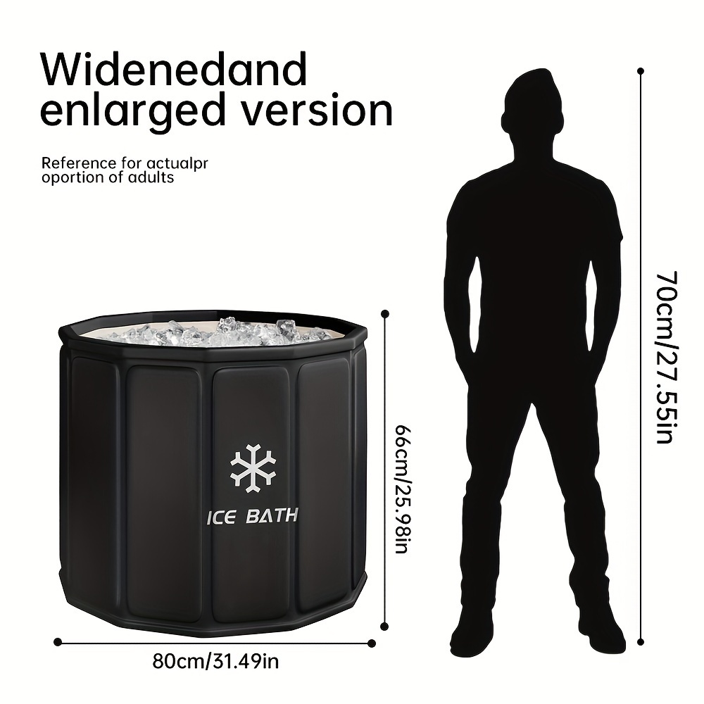 Portable Hot Tub Ice Bath Bucket for Post-Workout Use