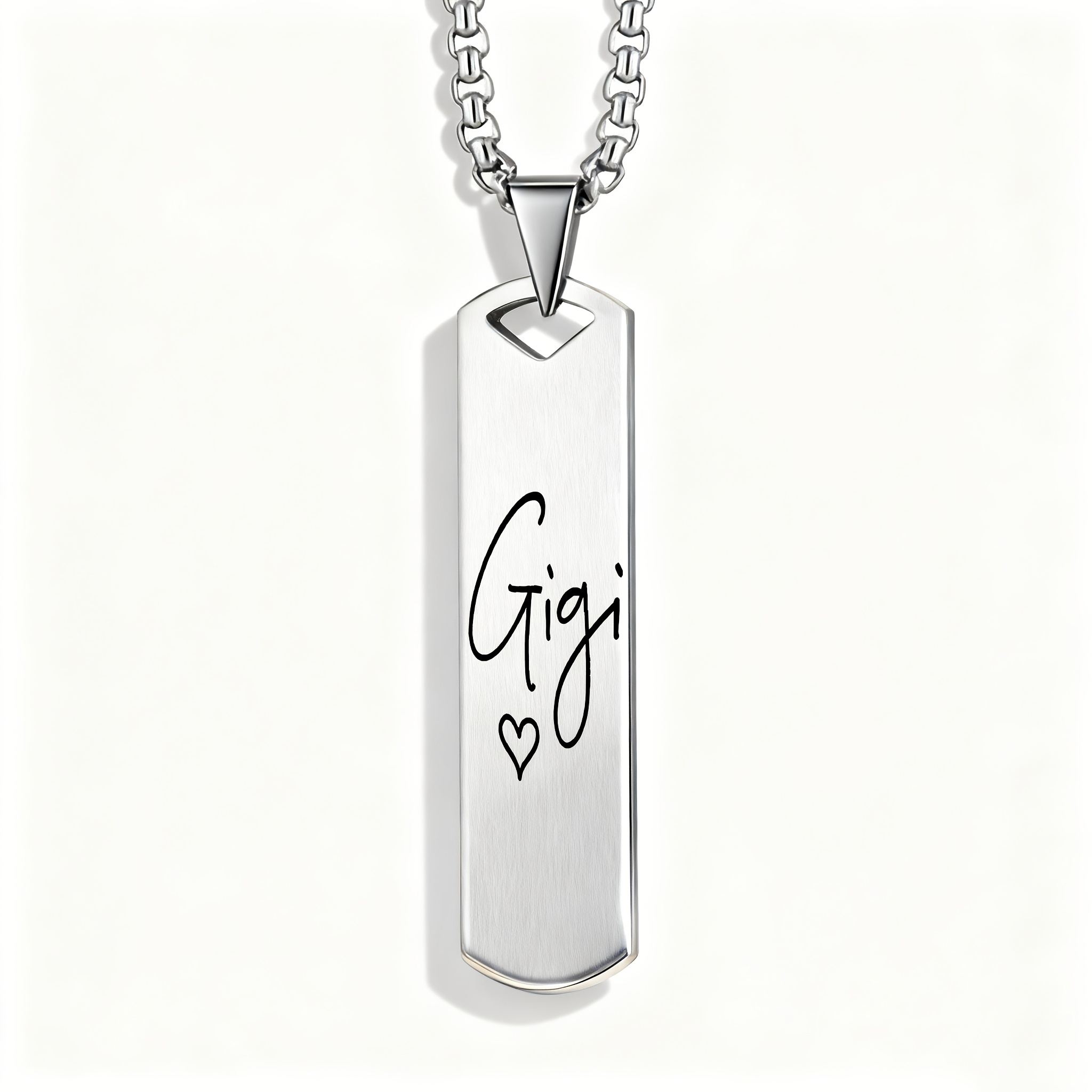 TEMU " Artistic English Letter Pendant Necklace, Suitable For Daily Casual Wear And Fitness Yoga Activities, For Lovers On Holidays And Birthdays