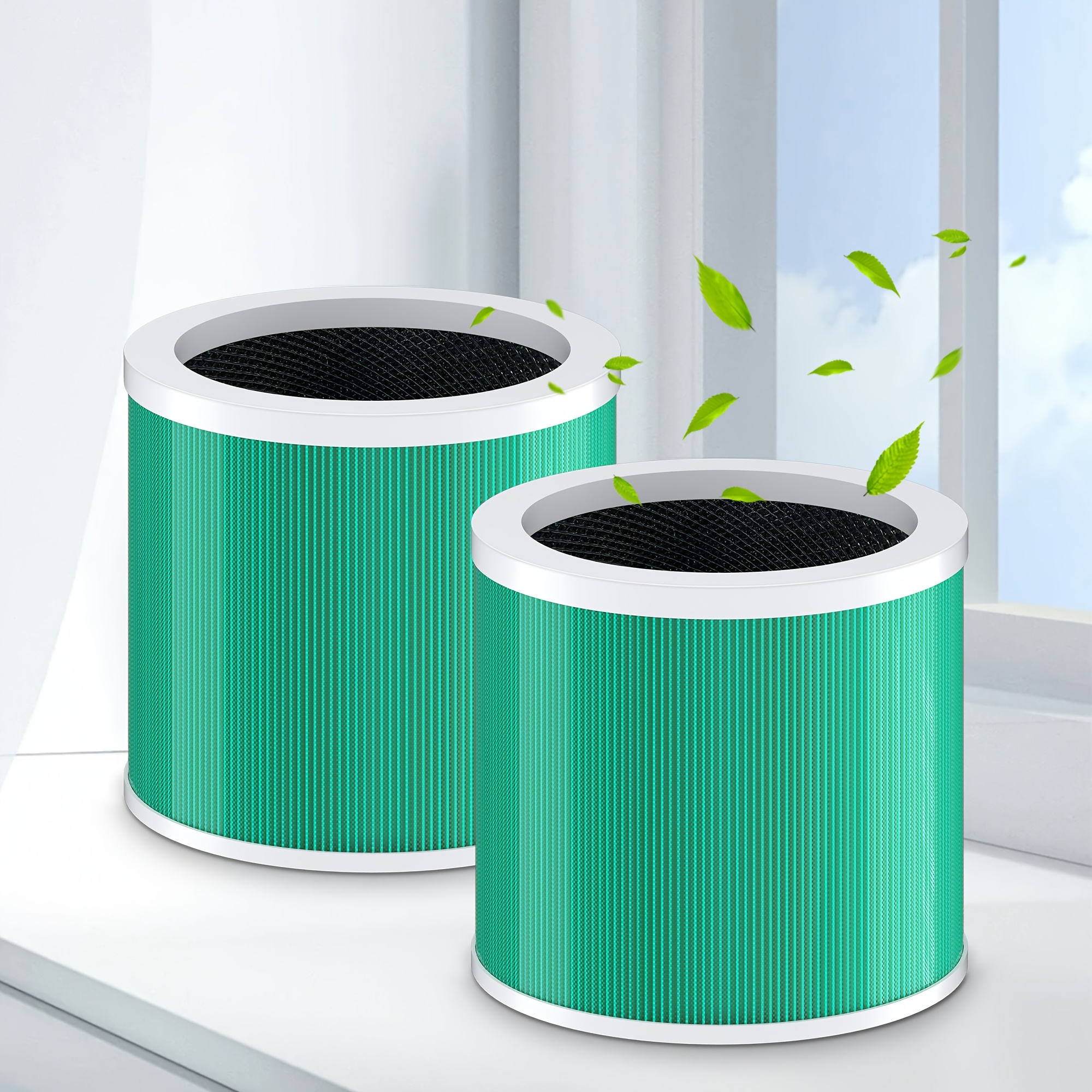 

Chivalz Air Purifiers For Bedroom, 2 Packs Air Purifiers For Home Bedroom, Quiet Air Cleaner With 24db , Essential Oil, True Hepa Filter For Smell Pets Dust Odors Office, Comes With Filter ()