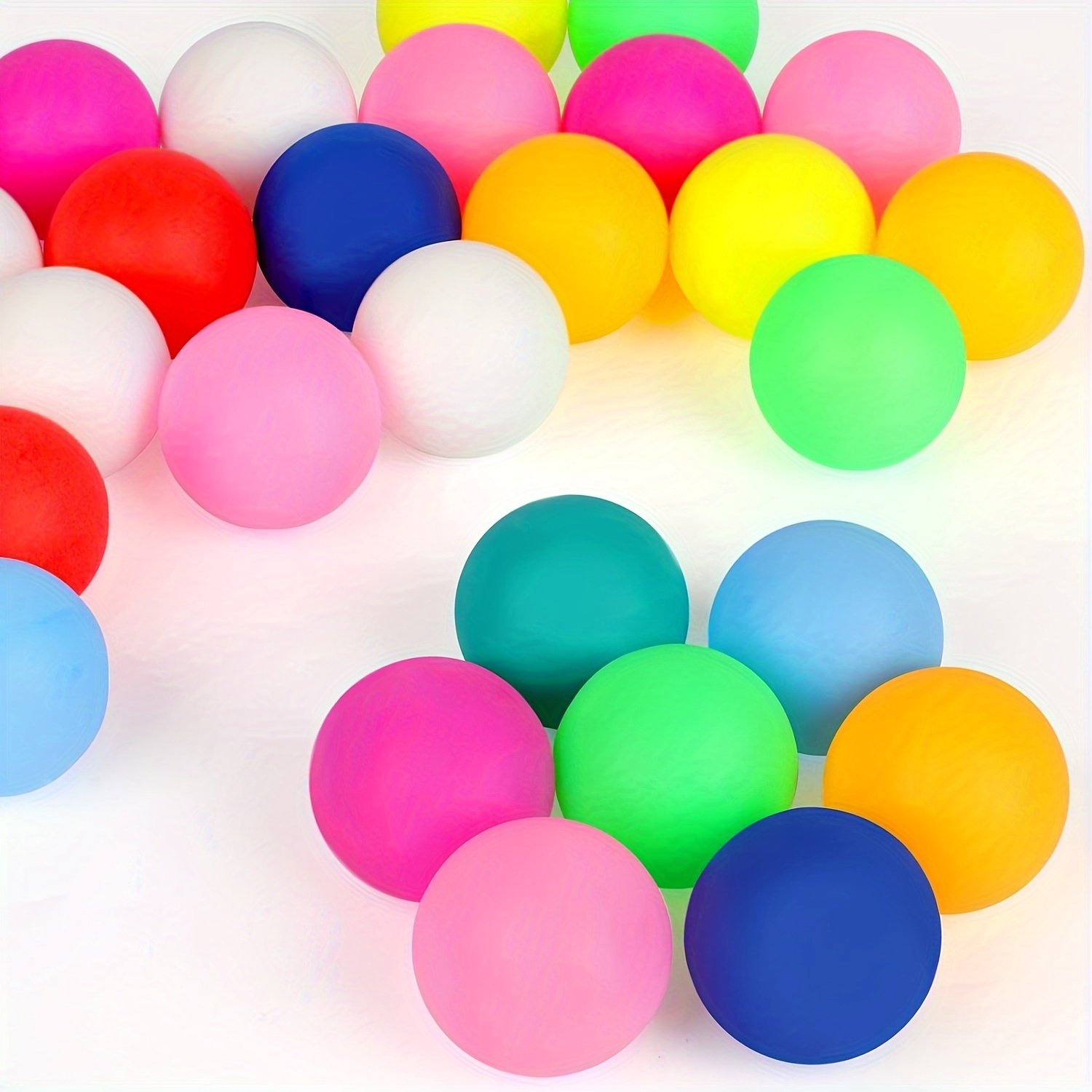 

28pcs Colored Table Tennis Balls, 40mm For Game, Arts, Kids, Pet Toys