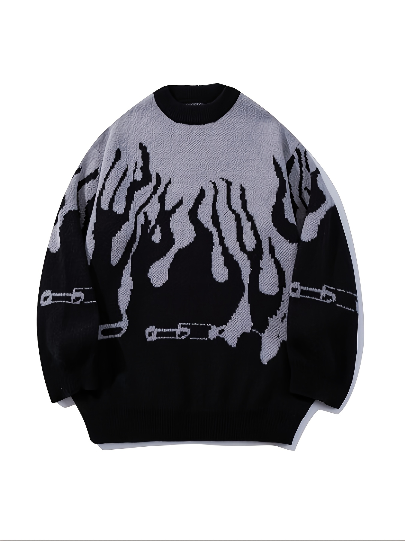purple flame sweater