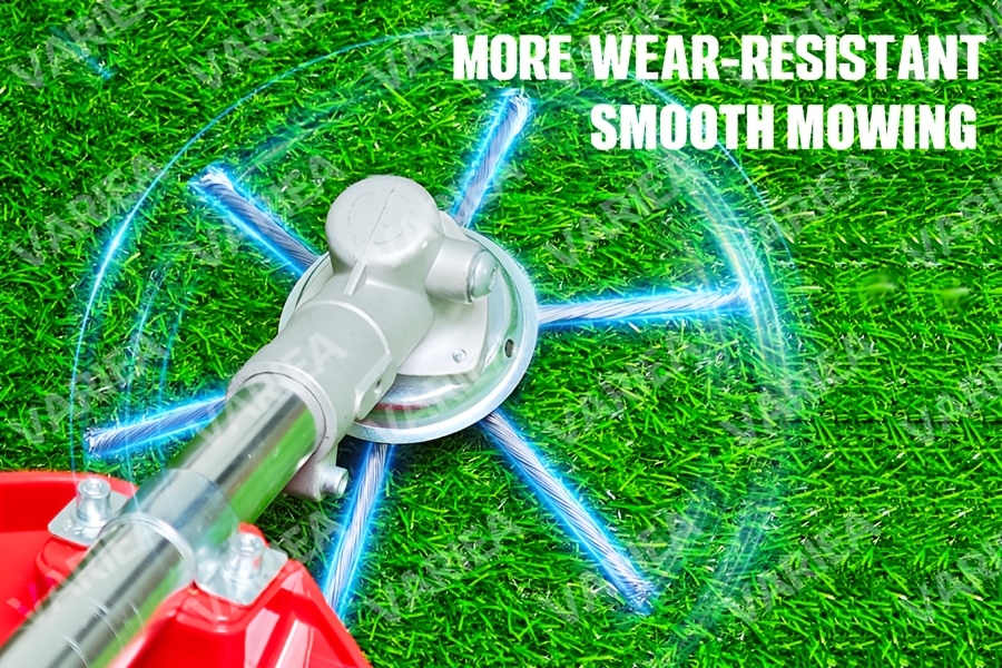 CUVZORA Stahldraht Freischneider Set - 2 Stück 230mm Unkrautbürsten Für Rasentrimmer & Motorsensen