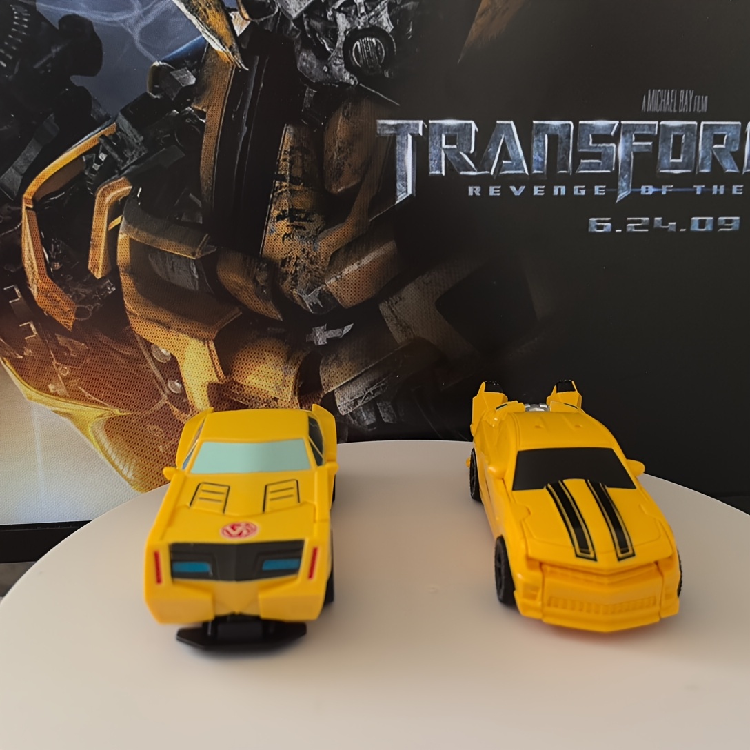 Transformers: Bumblebee Action Figure with Movable Joints & Push-Pull Wheels - Highly Poseable Collectible Toy, Detailed Movie Character Design, Ideal Christmas/Halloween Gift for Fans, Collectible Toy, Detailed Craftsmanship