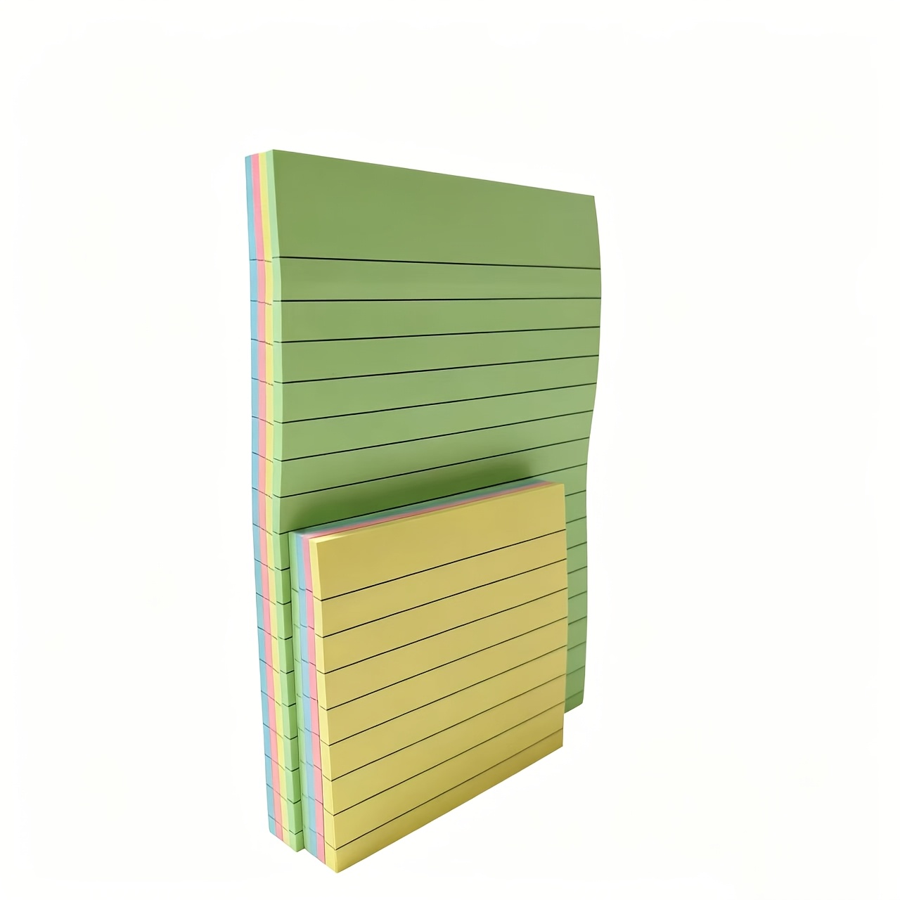 TEMU 200 Feuilles, Bloc-notes Adhésifs 4 Couleurs, Blocs de Notes Détachables, Notes, Blocs de Notes Grand Format, Fournitures de Bureau, Idéal pour