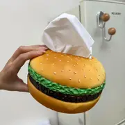 creative burger shape holder round plastic novelty hamburger dispenser ideal for home office desk accessories pack of 1 details 5