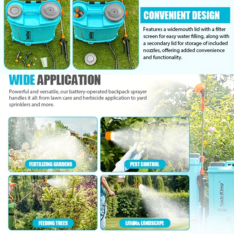 Electric Backpack Sprayer Features