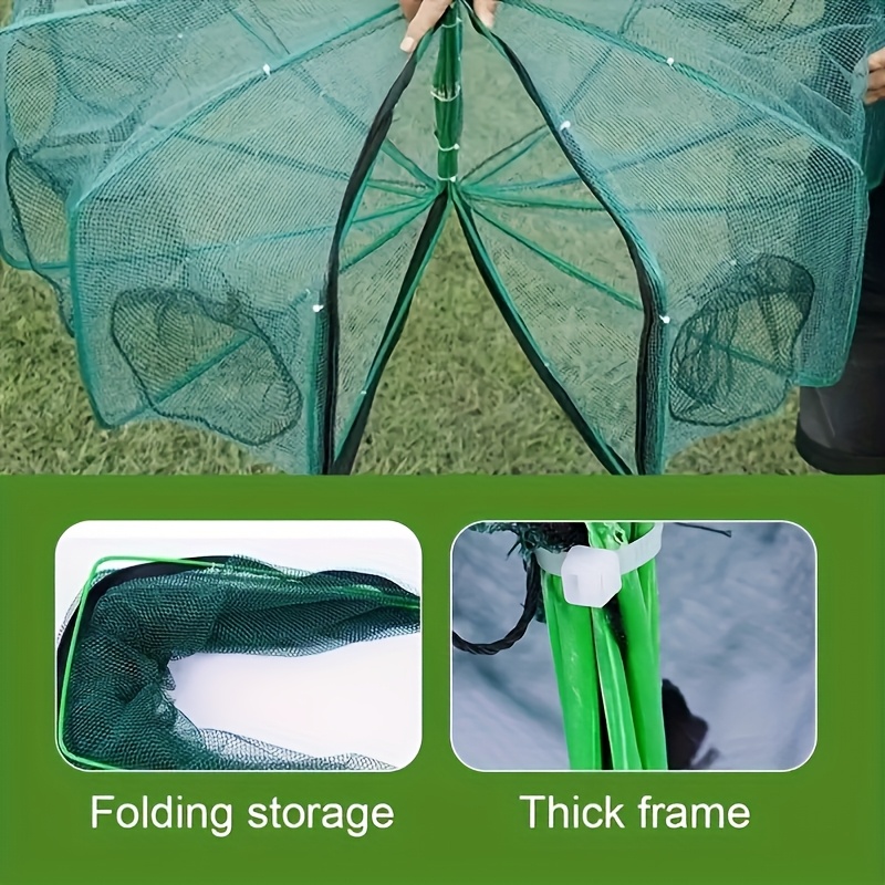 portable folding fish net set crab shrimp net catching Temu Canada