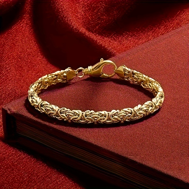 

925 Sterling Silver 18k Golden Plated High Quality Zirconia Cut Cuban Grass Rope Bracelet, Girlfriend Valentine's Day Day Gift Christmas Gift, Free Gift Box