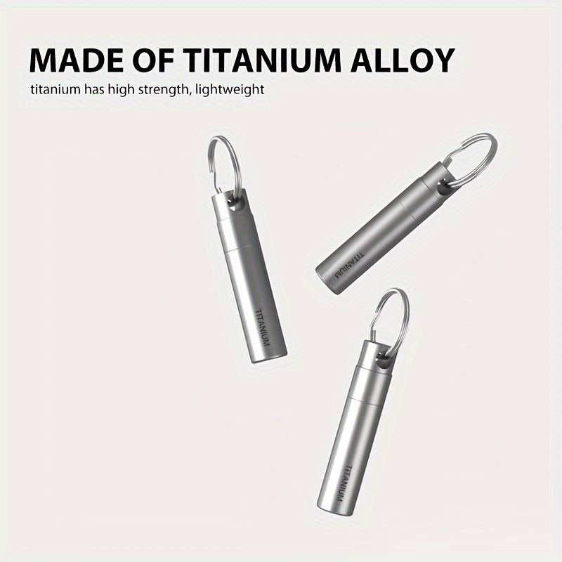 1pc titanium alloy sim card   tool keychain multi functional electronic reset key ring unisex gift sporty style Product details 3