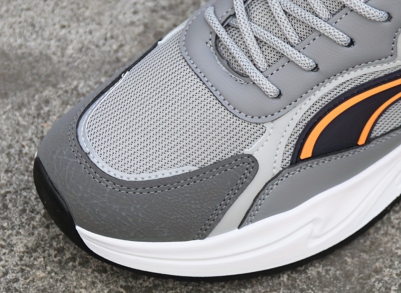 mens low top lace up sneakers outdoor jogging hiking camping comfy shoes breathable non slip   details 13