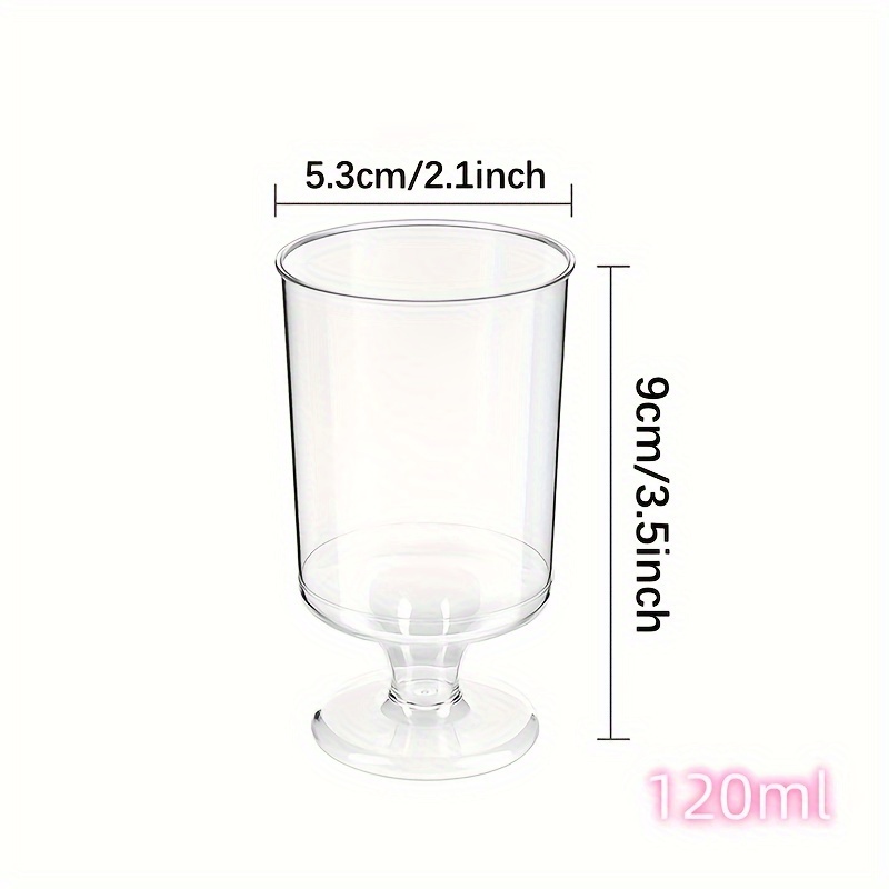 Set 50 Coppette Dessert 100ml Con Cucchiai - Plastica Alimentare, Riutilizzabili, Per Feste