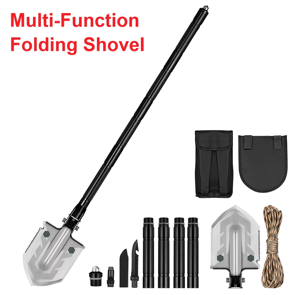 

1pc Tactical Shovel, 180° - Metal Shovel For , , , , Shovel For Digging ,