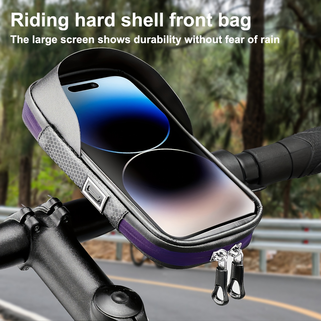 

/motorcycle Phone 360° , Tpu Touch Handlebar Bag , Universal Phone Holder For 7- , Motorbike/ Accessory