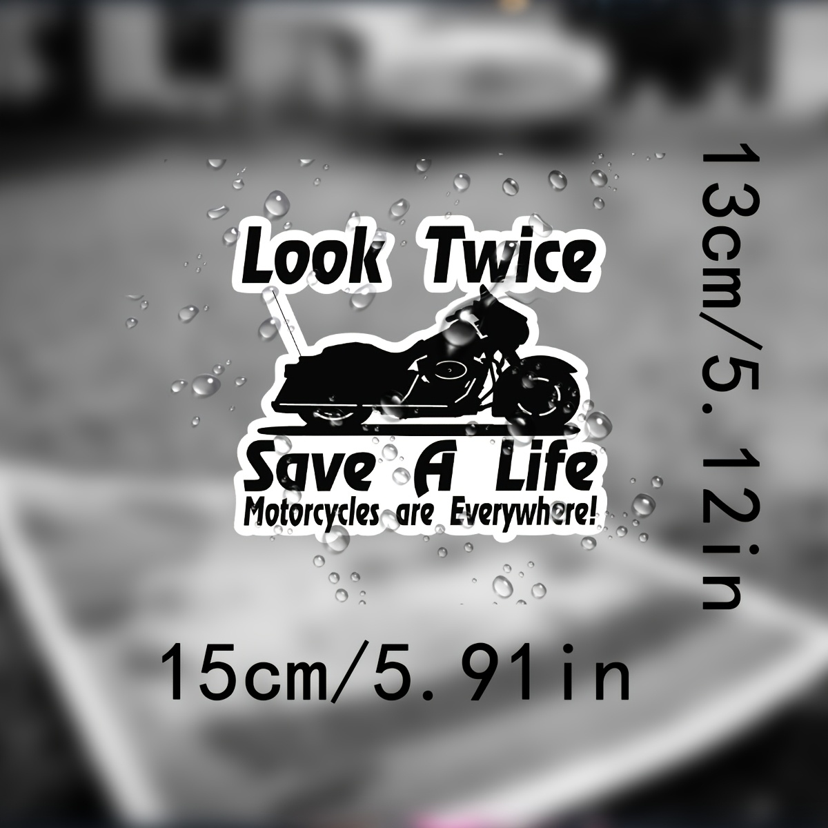 Motorcycle Safety Vinyl Decal Sticker