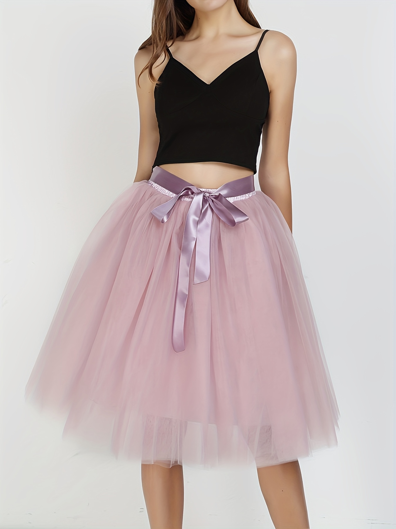 pink tulle skirt sold on Temu United States