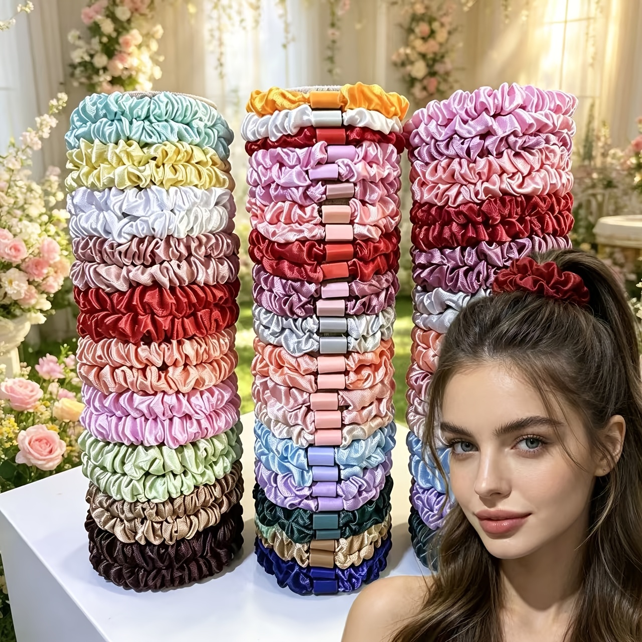 48pcs Stylish Hair Tie Set for Daily Outings