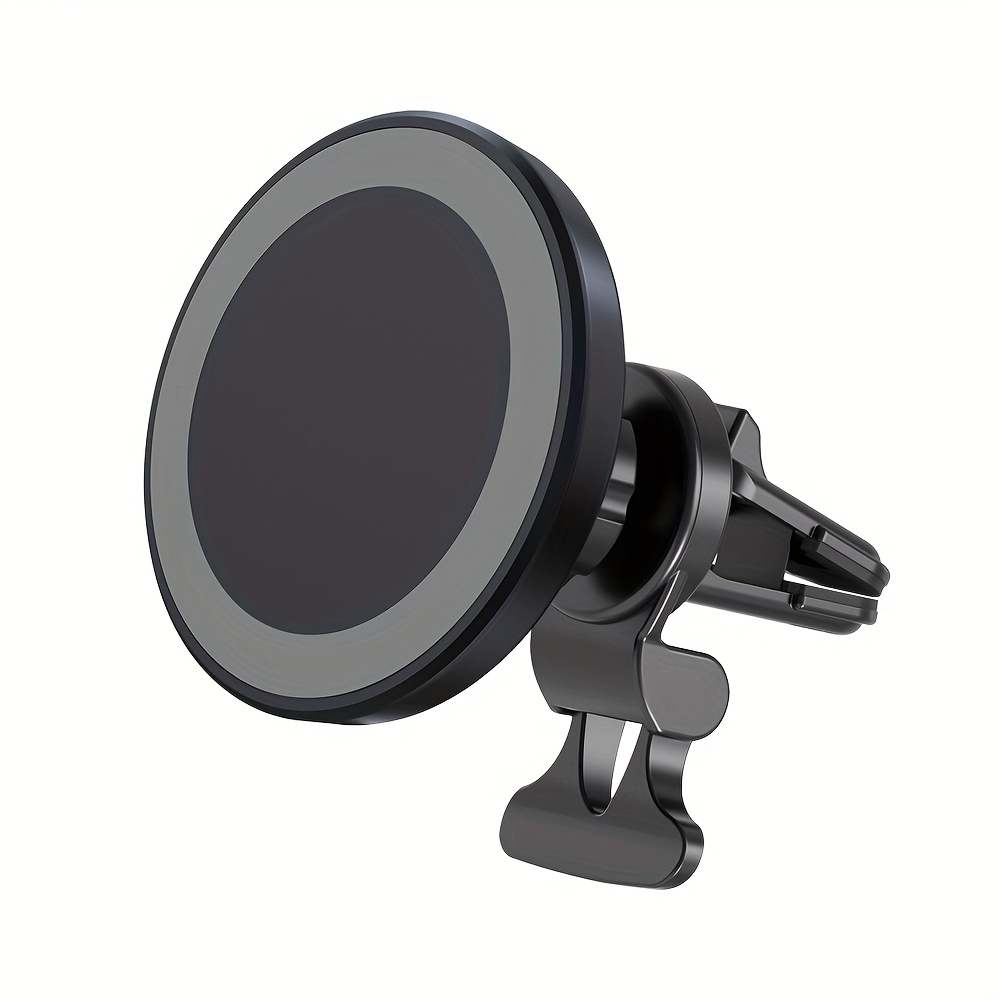 TEMU Wireless Car Vent Mount, 15w Magnetic Charger For Iphone 17pro Max/16/15/14/13/12 And , Grip, 360° Rotation, Fast Charging Cable Included