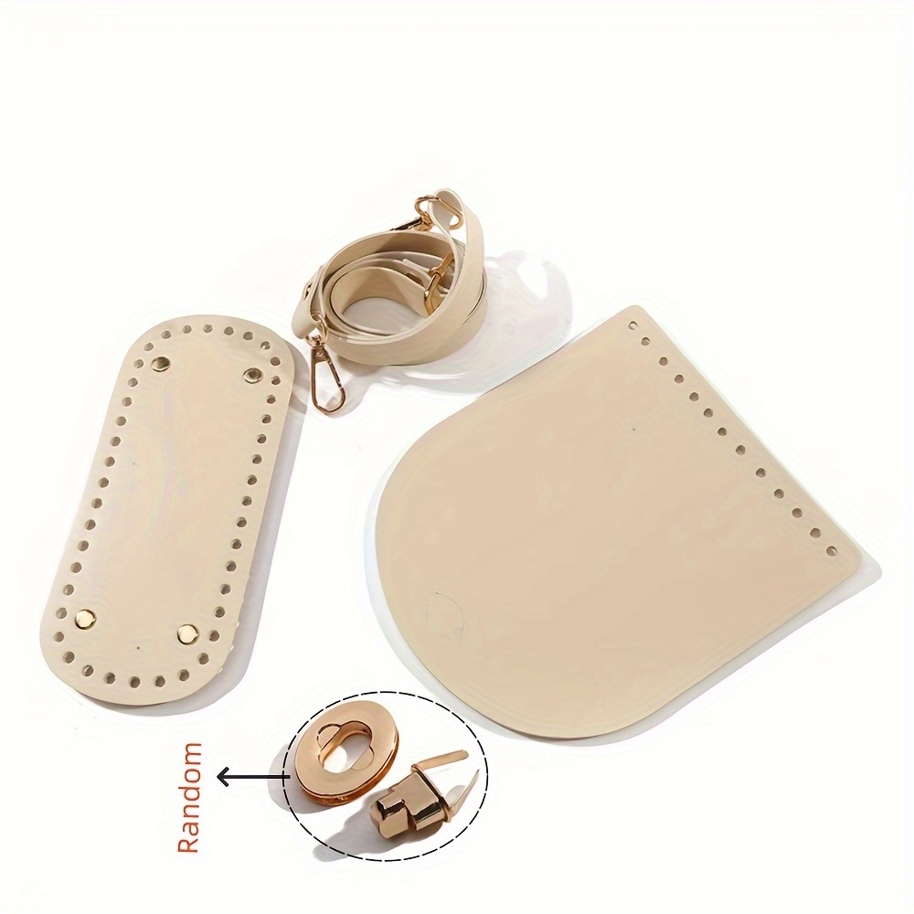 Kit de fabrication de sacs DIY : 3 fonds en PU, cordon confortable et bandoulière réglable, adapté pour les sacs * main