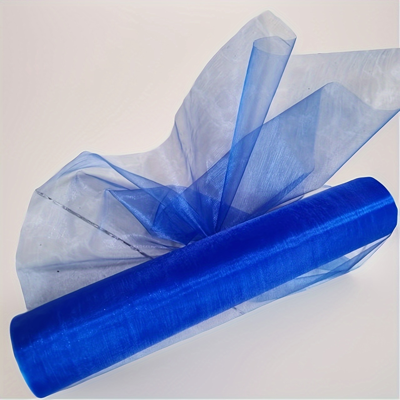*25m 1roll Multifunctional Organza Fabric Roll, Perfect For Wedding Party Halloween Christmas Festival Mesh Roll Decor, Chair Organza Bow Table Runner Decor