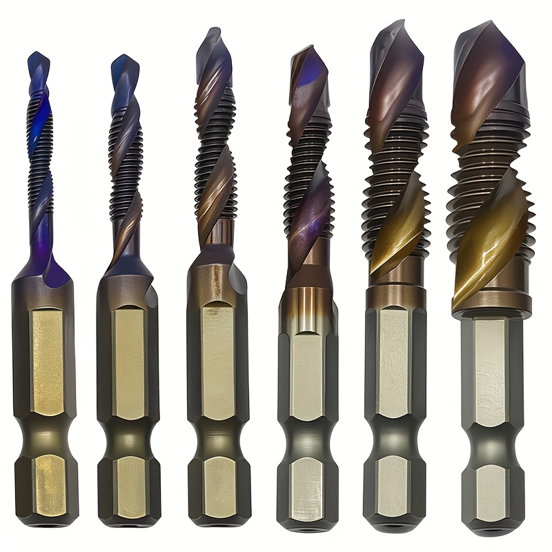 titanium coated high drill bit set metric thread Temu Kuwait