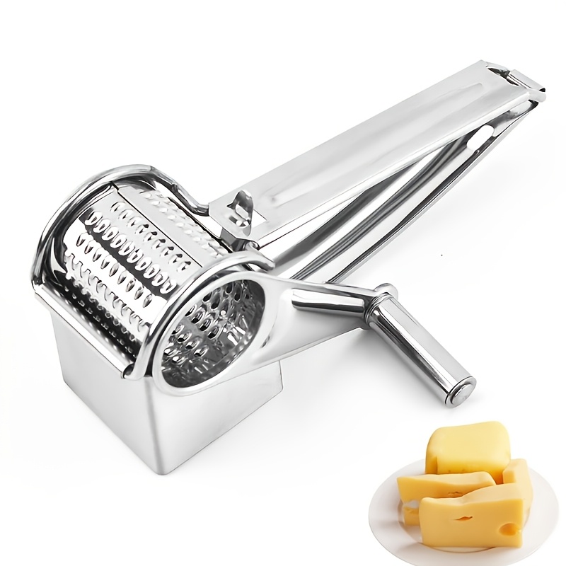 TEMU portatile in acciaio inossidabile, taglia e carote rotativo, affettatrice per formaggio, utensile da cucina affettatrice tritatutto